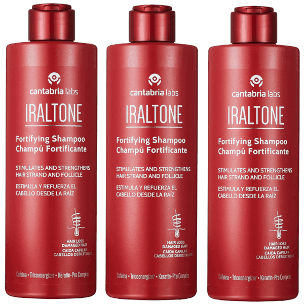 Detalle de Iraltone Champú Fortificante 💆♂️ 3x400 ml
