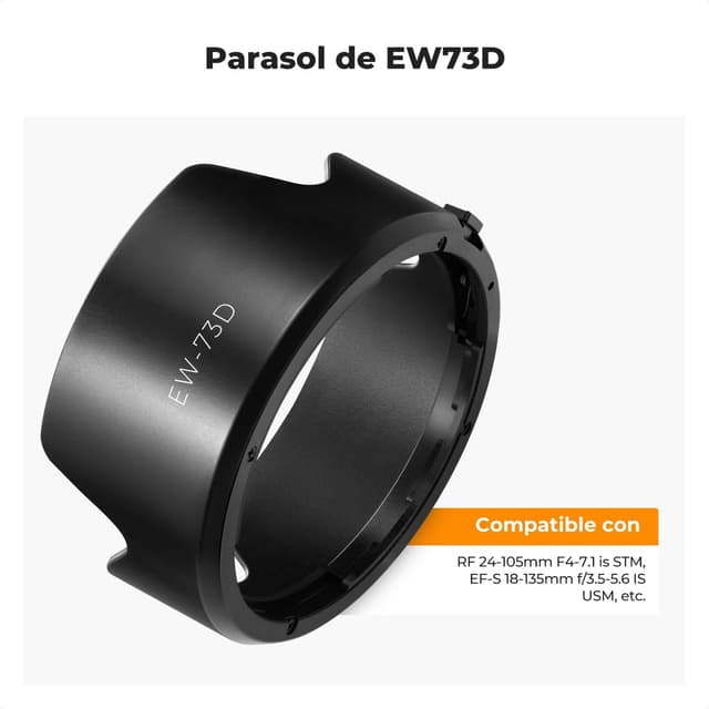 Thumbnail 1 de K&F Concept EW73D paraluce a baionetta reversibile per obiettivi