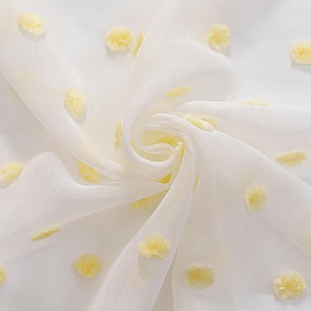 Thumbnail 6 de MYSKY HOME Gardine mit Ösen (2er-Set) – weiße halbtransparente Vorhänge für Wohnzimmer, Schlafzimmer & Kinderzimmer