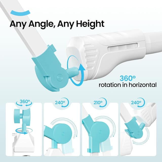 Detalle de ARTDOT abnehmbare Lupe mit Licht und Ständer – Lupenleuchte für Lesen, Basteln und Modellbau