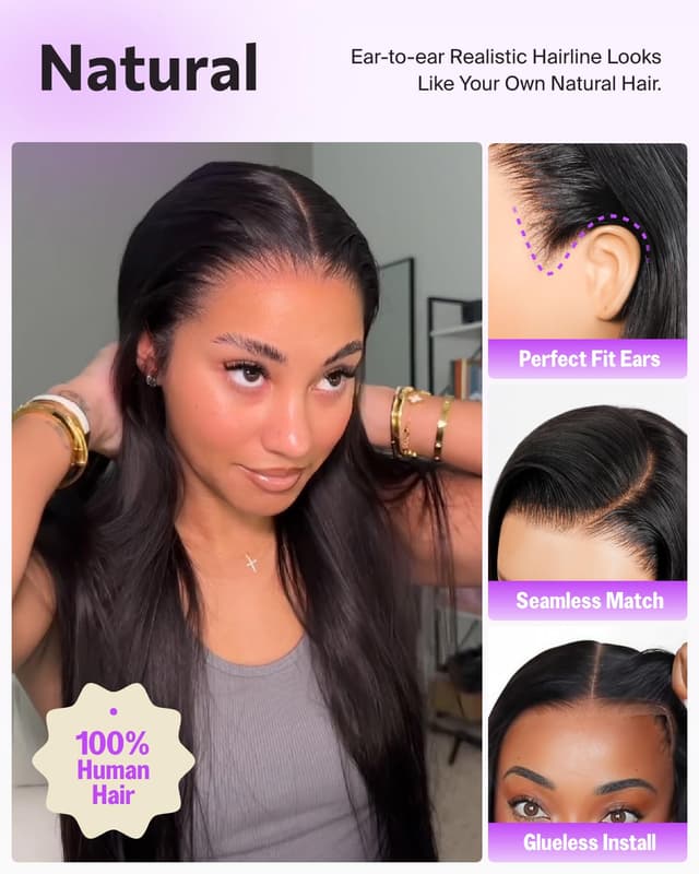 Thumbnail 2 de Megalook Hair 13x6 Glueless HD Lace Wig