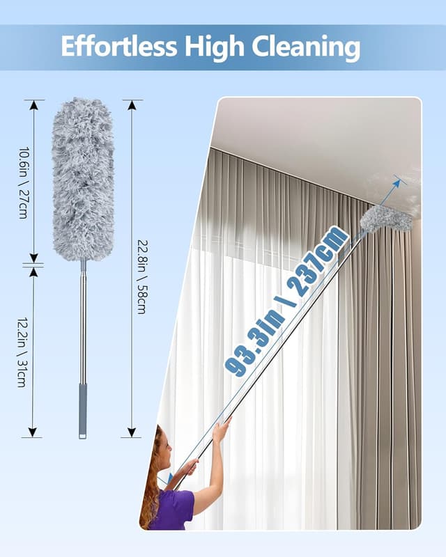 Thumbnail 2 de Fogray 2025 extendable feather duster for high ceilings 🧹