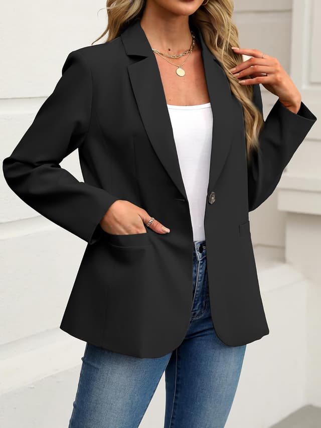Detalle de ELLEVEN Women's Blazer Slim Fit 75% Polyester
