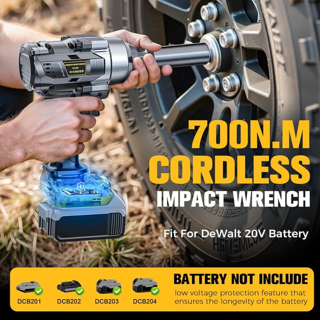Thumbnail 2 de Cerycose Cordless Impact Wrench 600 Ft-lbs