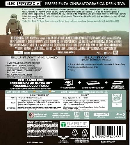 Detalle 2 de Eagle Pictures Ad Astra - 4K (Bd 4K + Bd Hd)