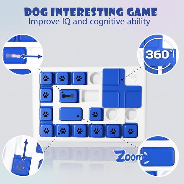 Detalle 2 de TRIGRAND Giocattolo intelligente per cani con puzzle e squeaker