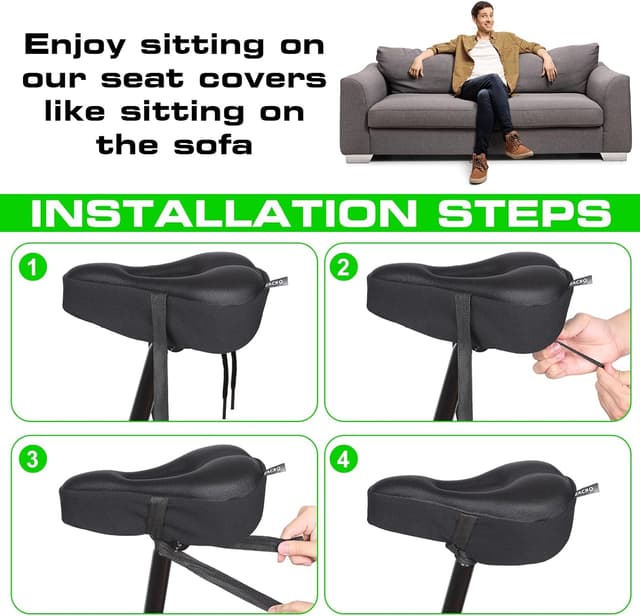 Thumbnail 5 de Zacro Bike Seat Cushion 11x7 Gel