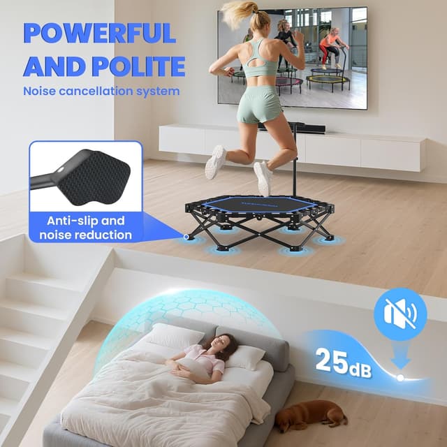 Detalle de HXD-ERGO 42" Foldable Mini Rebounder Trampoline (No Installation Required)