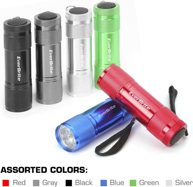 Detalle 2 de EverBrite 18-Pack LED Mini Pocket Torch keyring lights 🔦