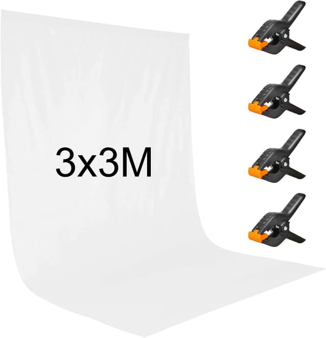 Imagen de Orthland Toile de fond 3 m blanc 9,8ft en OfertitasTOP