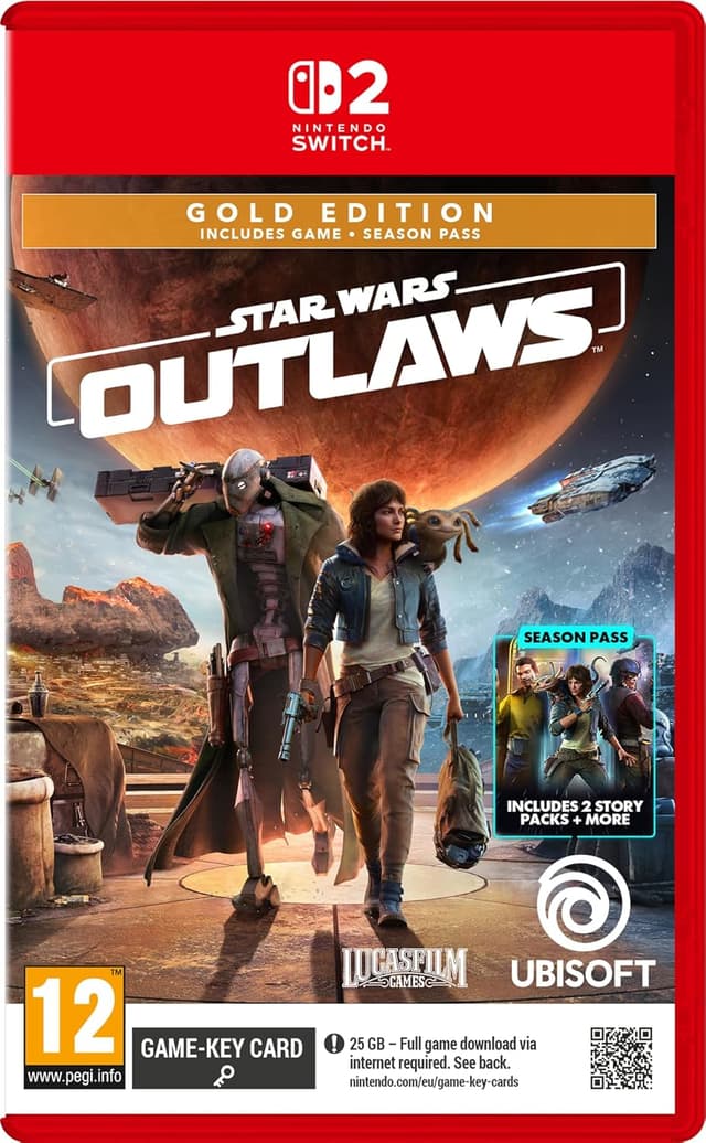 Detalle de Star Wars Outlaws Gold Edition Switch 2
