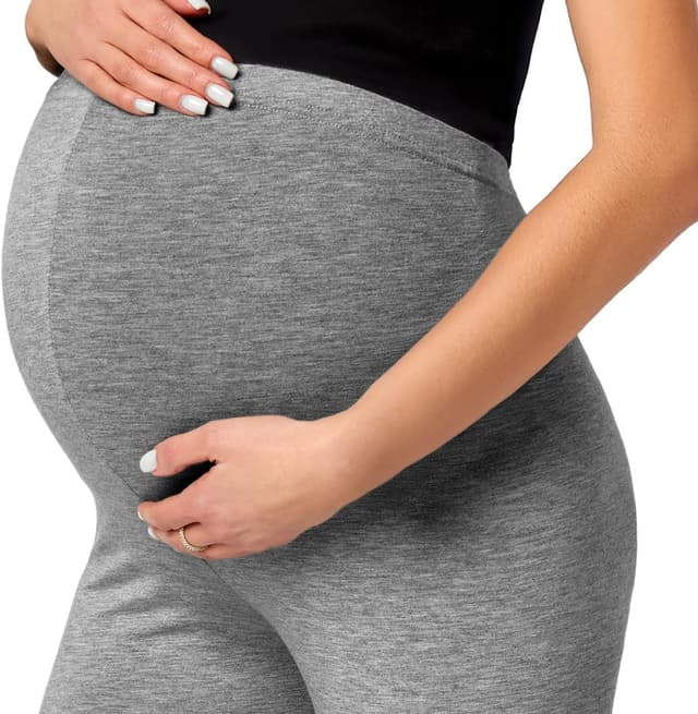 Detalle 2 de Be Mammy Leggings premaman lunghi a vita alta BE20-230