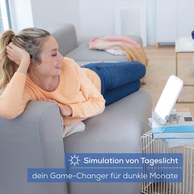 Detalle de Beurer TL 35 Tageslichtlampe (10.000 Lux) mit SunLike LED, 3 Farbtemperaturen und Dimmer