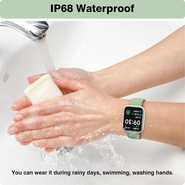 Detalle de aeac Smart Watch for Men & Women (1.8" HD Touch Screen) with Voice Calls, Alexa, Heart Rate, SpO2 & IP68