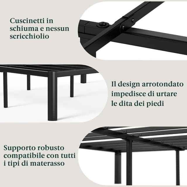 Thumbnail 5 de Zinus Van Cama 90x190 cm con almacenamiento y marco de metal