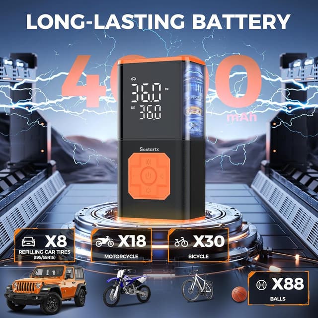 Thumbnail 3 de Portable Air Compressor 150 PSI Cordless Tire Pump