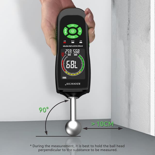 Thumbnail 5 de RDINSCOS Non‑Destructive Moisture Meter 5‑40 mm