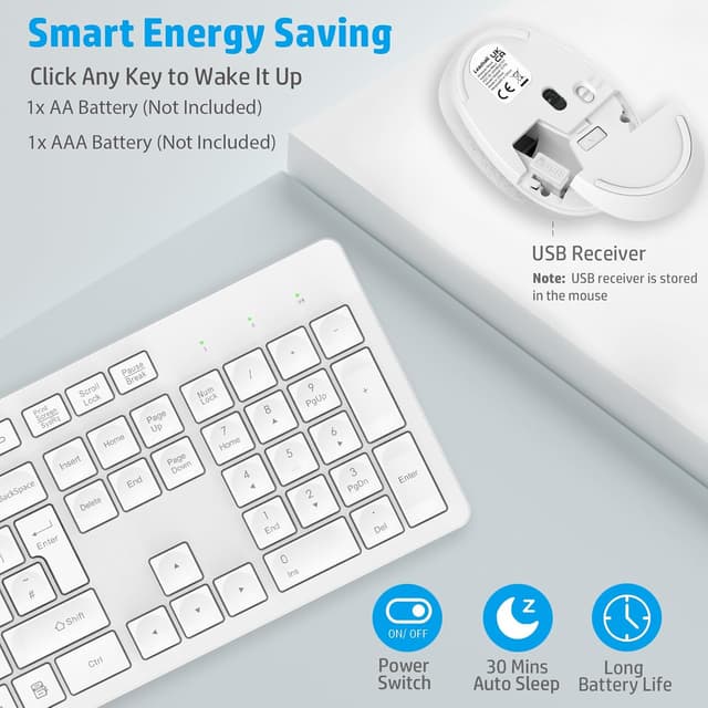 Detalle de LeadsaiL Wireless Keyboard 2.4GHz set