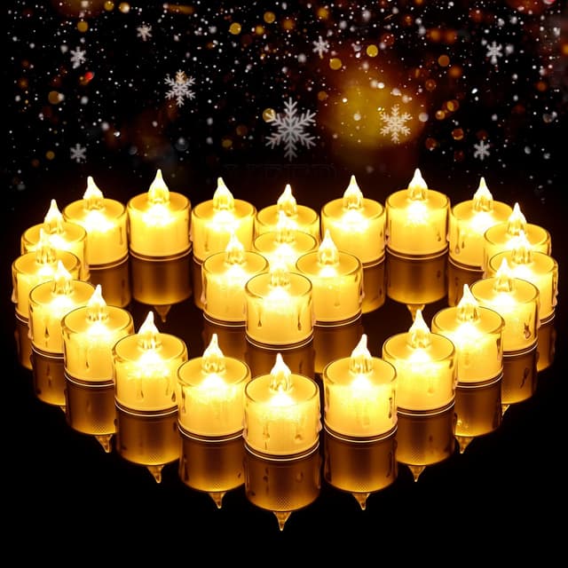 Thumbnail 6 de gobutend 6000 Artificial Rose Petals with 72 Flameless LED Heart Tea Lights for Valentine’s, Weddings & Parties