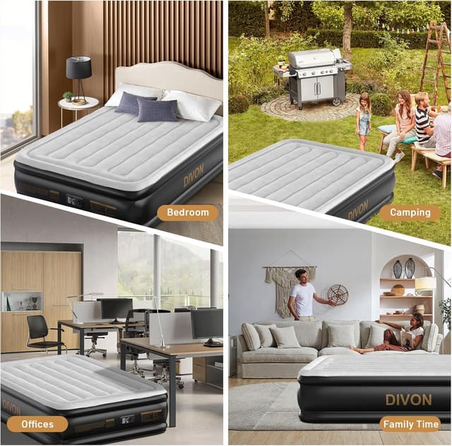 Thumbnail 6 de DIVON Air Mattress Full 18" Built-In Pump ⛺