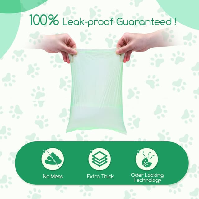 Detalle 2 de Nobleza Sacs à crottes pour chien Nobleza – 300 sachets, 20 rouleaux