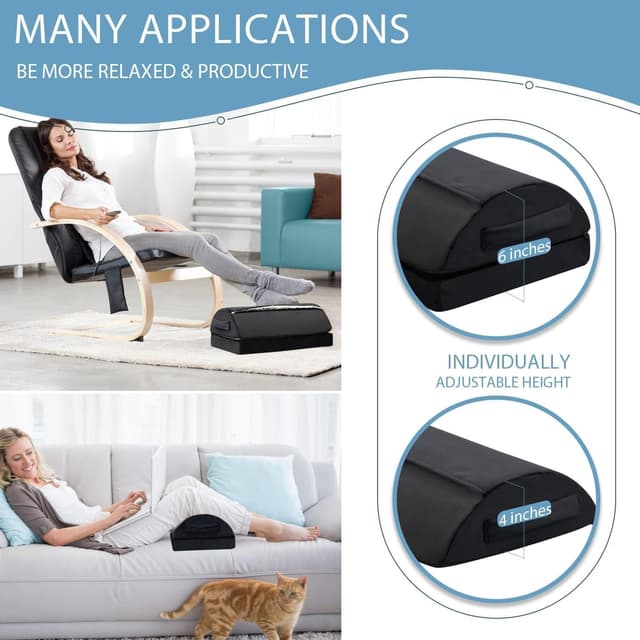 Thumbnail 5 de Adjustable Ergonomic Foot Rest for Under Desk