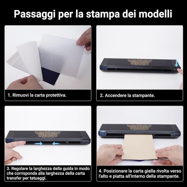 Thumbnail 6 de ORGBRO X8 stampante stencil tattoo Bluetooth termica con 30 fogli A4/A5/A6