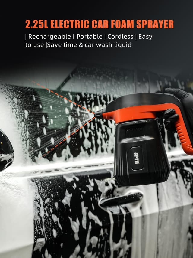 Detalle 2 de SPTA Pressure Foam Sprayer 2.25L — Electric Car Foam Sprayer