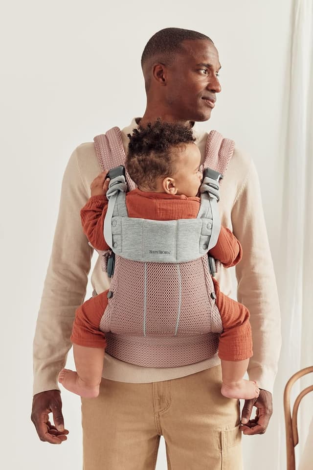 Detalle 2 de BabyBjörn Baby Carrier Harmony (3D Mesh) in Dusty Pink