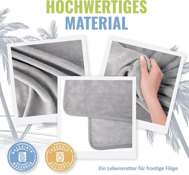 Detalle 1 de BOACAY Reisedecke 100 x 160 cm weich & warm