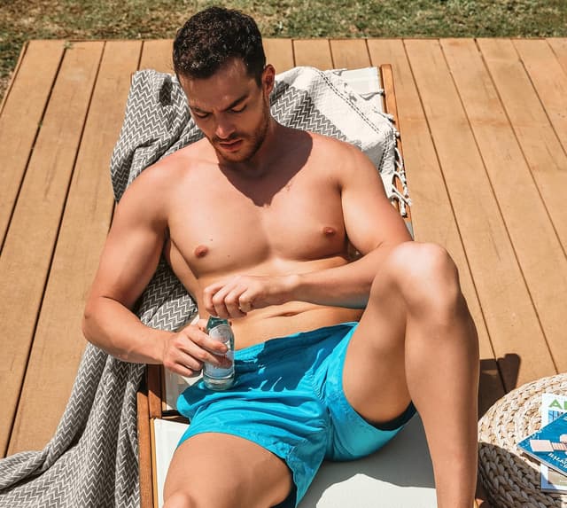 Detalle de MEVLYS Turkish Cotton Saunatuch & Hamamtuch im 2er-Set (100 x 180 cm) – Latte/Anthrazit