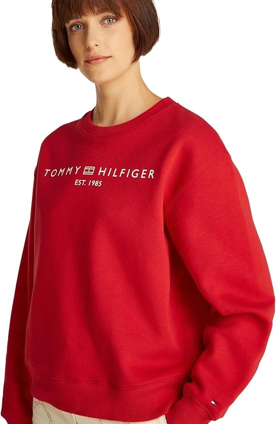 Thumbnail 3 de Tommy Hilfiger Sudadera mujer Rojo M, 64% algodón