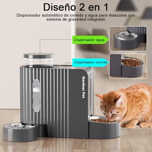Thumbnail 1 de Gardner Pet 2 en 1 Comedero Gato Automatico