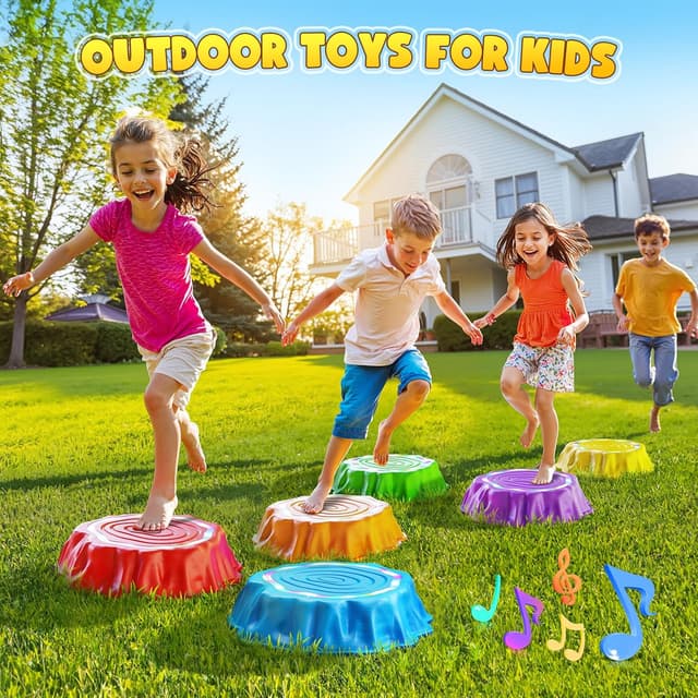 Thumbnail 5 de Jofuni Light Up Musical Stepping Stones 6 pcs 🧩