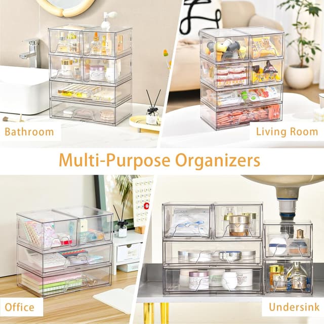 Thumbnail 5 de Stebopum 4-Pack Stackable Organizer 12.1 in 🗄