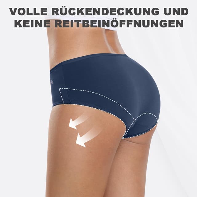 Thumbnail 4 de coskefy Unterhosen Damen 6er Pack Baumwolle