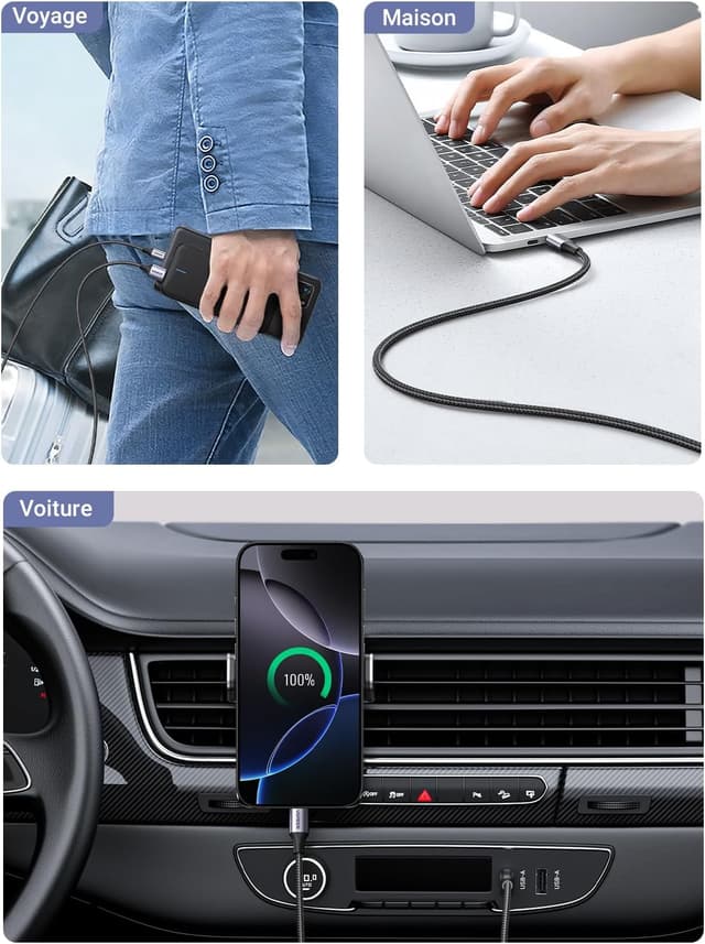 Thumbnail 6 de UGREEN Câble USB C Charge Rapide 3A QC3.0 2m