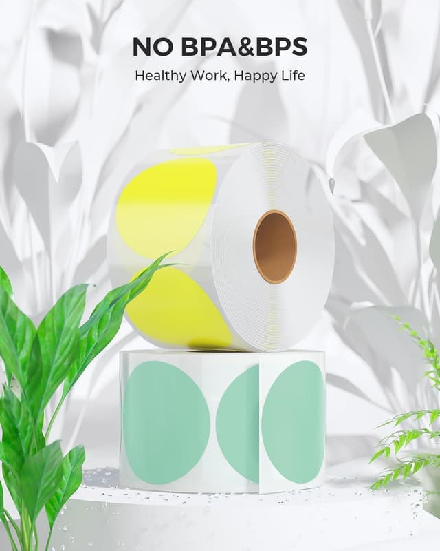 Detalle de Lot de 750 étiquettes thermiques MUNBYN