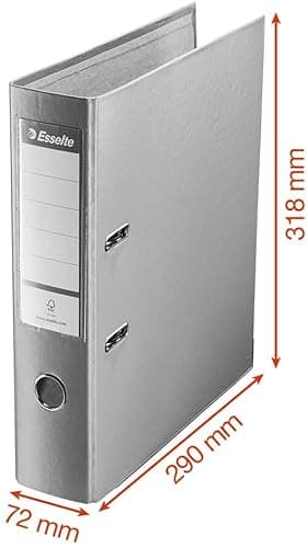 Detalle 1 de Esselte 624292 Archivador con anillas de 550 hojas, rojo 75 mm