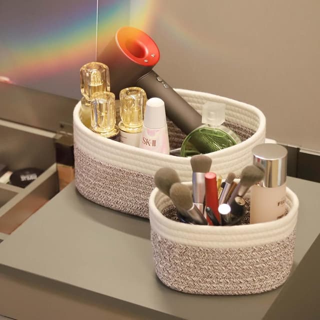 Thumbnail 5 de Cesto portaoggetti intrecciato set 4 pezzi