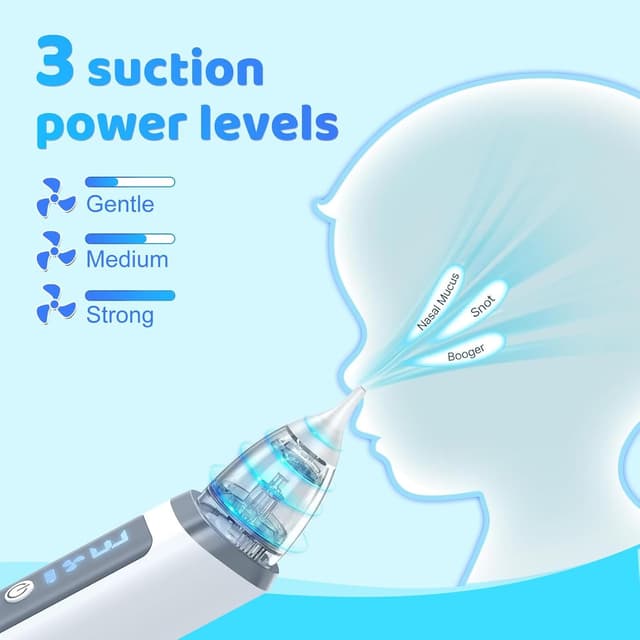 Thumbnail 1 de Mouche bébé électrique 3 niveaux d'aspiration