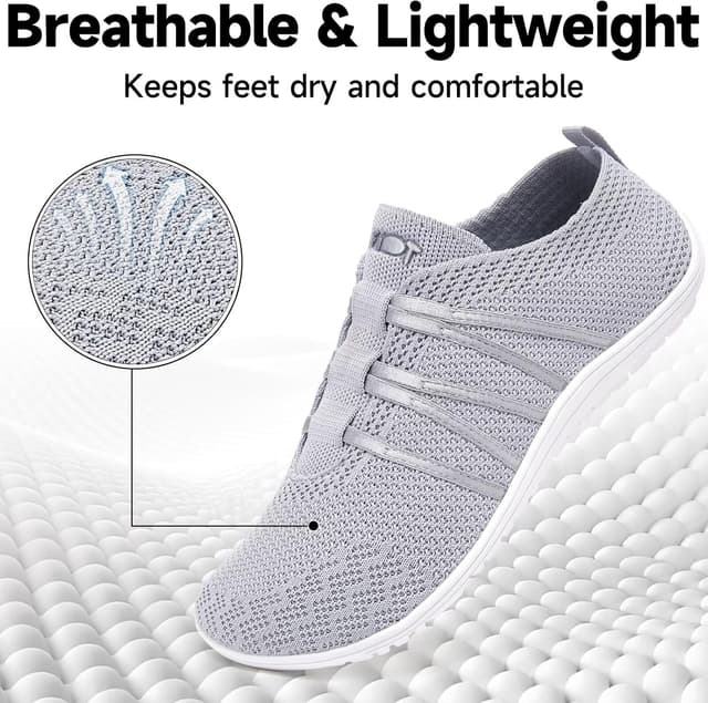 Detalle 2 de Wizshoe Barfußschuhe Damen & Herren – atmungsaktive Slip-On Sneaker mit Zero-Drop Sohle