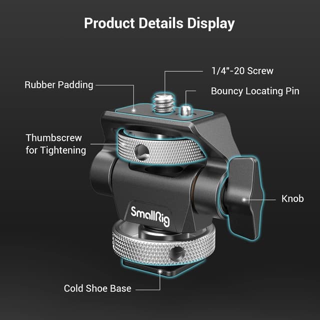 Thumbnail 1 de SMALLRIG 2905B support moniteur 360°