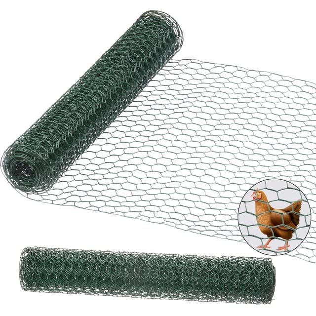 Detalle de Cymax 3m x 0.4m Chicken Wire Mesh Roll (25mm hex holes) galvanised wire fencing roll