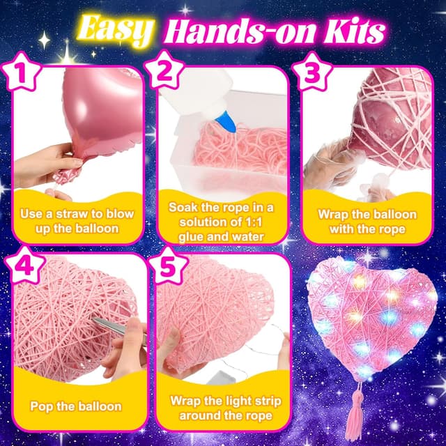 Detalle 2 de Hapikids 3D String Art Kit for Kids age 9