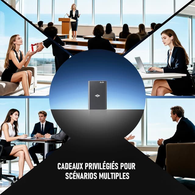 Thumbnail 6 de Dictaphone numérique 64 GB avec réduction de bruit 🎤