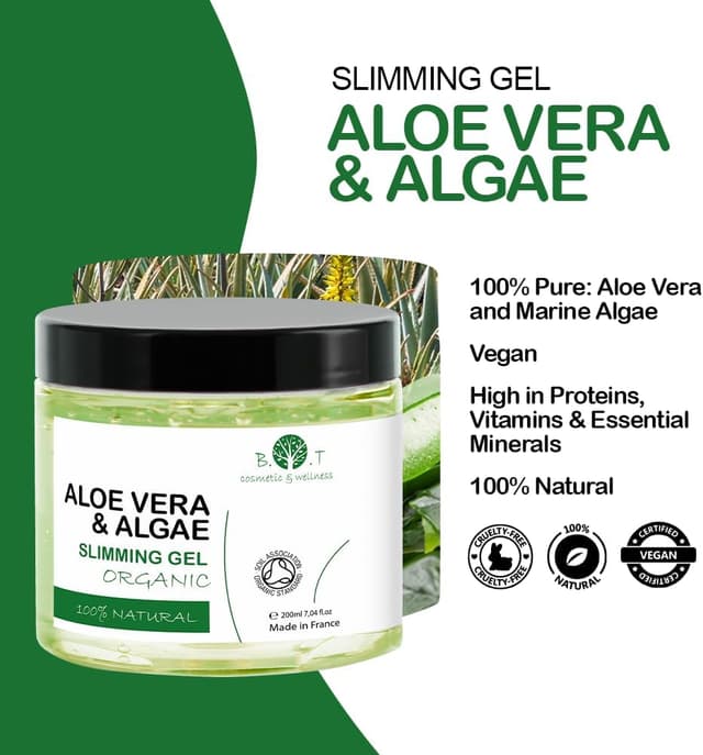Detalle 2 de B.O.T cosmetic & wellness Aloe Vera e Alghe Marine Gel 3 in 1 500 ml: azione snellente, dimagrante e rassodante