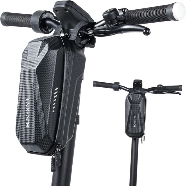 Detalle de Faireach E-Scooter Tasche mit EVA-Hartschale und wasserdichter Front-Tube-Bag – für Xiaomi Mi/M365, Ninebot & Co.