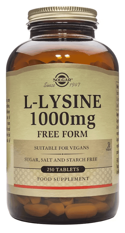 Imagen de Solgar L-Lisina 1000mg ✨ Suplemento 250 Comprimidos en OfertitasTOP