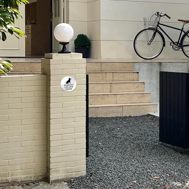 Detalle 2 de TAKULA Hundeschilder 10 cm Rund